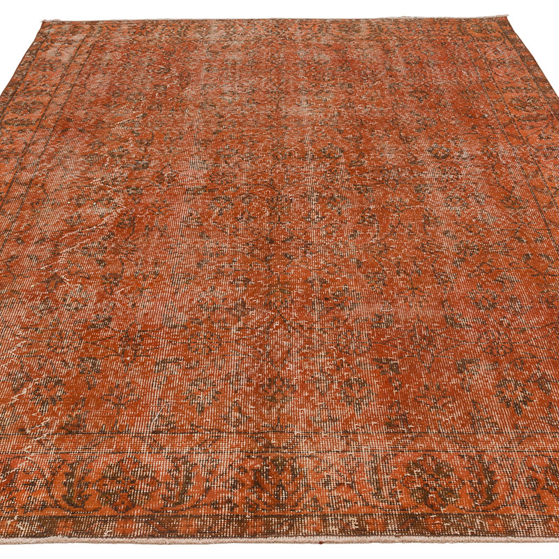 Over-dyed Vintage Hand-Knotted Turkish Rug - 5'  x 8'  (60" x 96") - K0089875