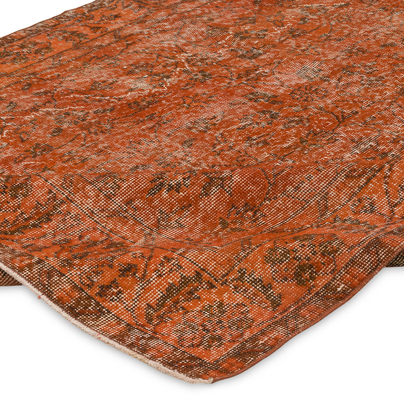 Over-dyed Vintage Hand-Knotted Turkish Rug - 5'  x 8'  (60" x 96") - K0089875