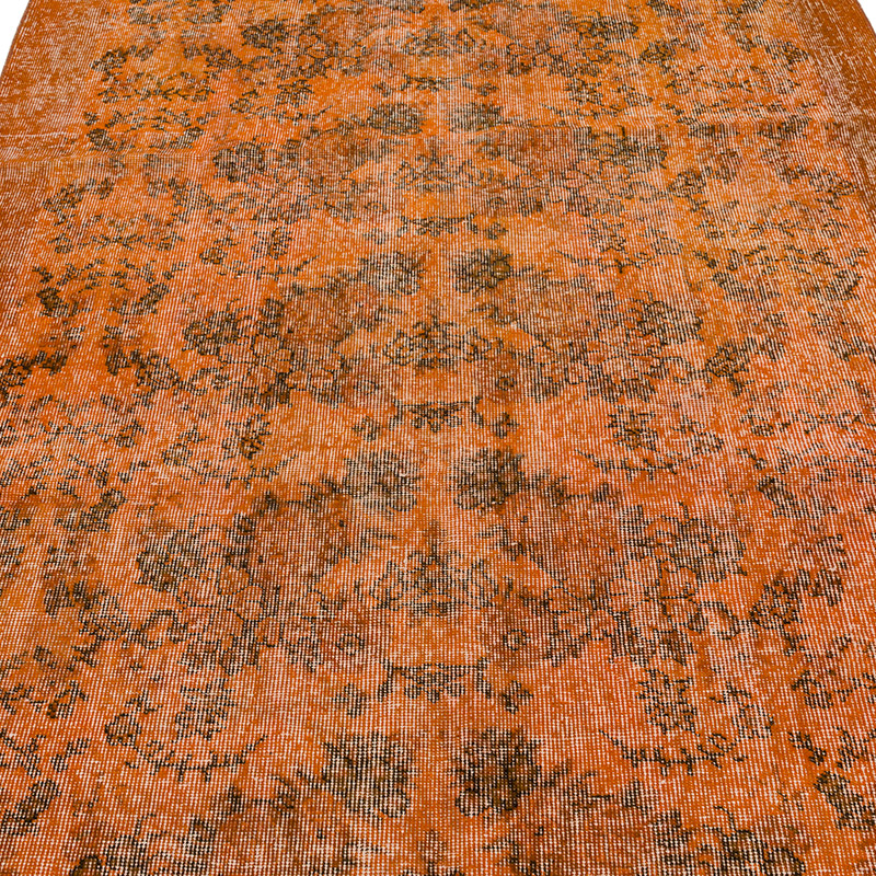 Over-dyed Vintage Hand-Knotted Turkish Rug - 5'  x 7' 11" (60" x 95") - K0089876