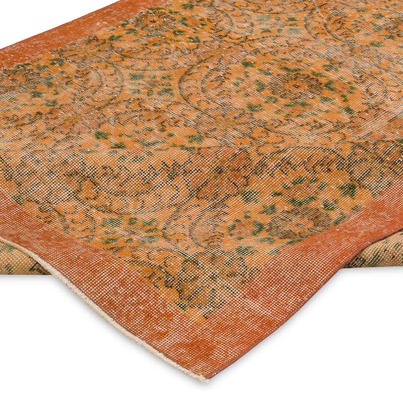 Alfombra Turca Vintage Sobre-teñida - 155 cm x 266 cm - K0089877