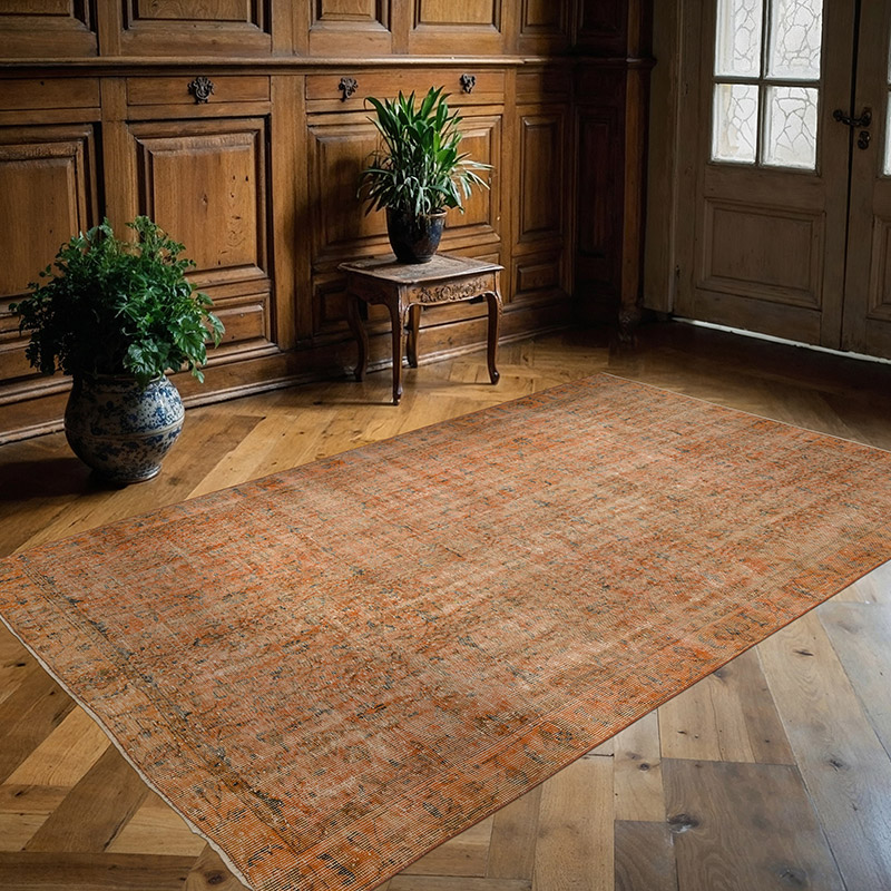 Alfombra Turca Vintage Sobre-teñida - 173 cm x 269 cm - K0089878