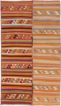 Vintage Anatolian Kilim Rug - 6' 2" x 10' 7" (74" x 127")