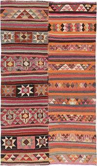 Vintage Anatolian Kilim Rug - 5' 10" x 10' 2" (70" x 122")
