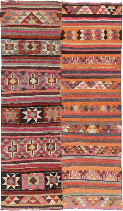 Vintage Anatolian Kilim Rug - 5' 10" x 10' 2" (70" x 122")