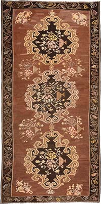 Vintage Bardiz Kilim Rug - 5' 7" x 11' 7" (67" x 139")