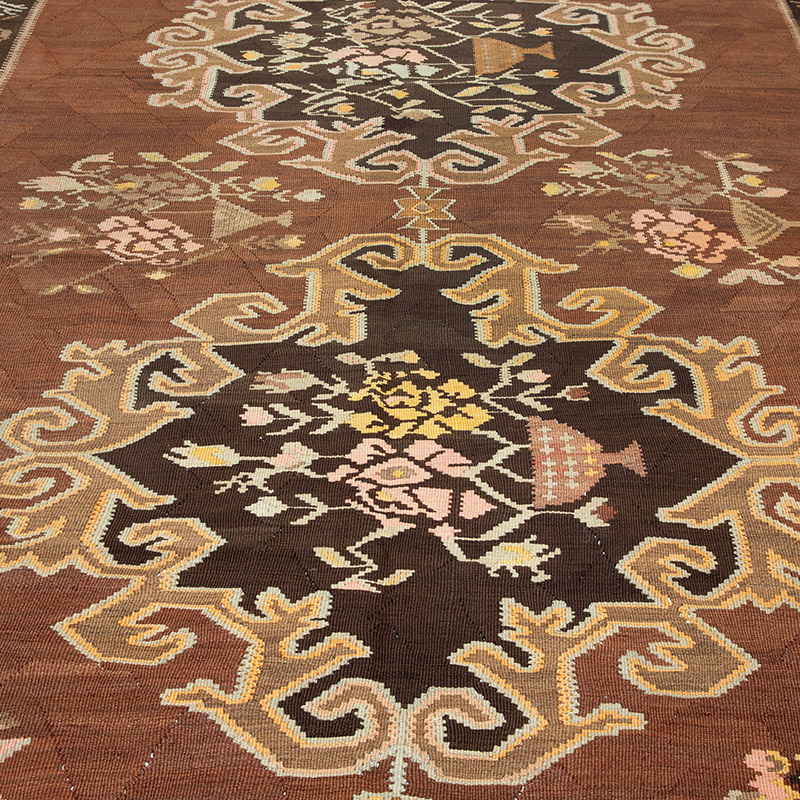 Vintage Bardiz Kilim Rug - 5' 7" x 11' 7" (67" x 139") - K0089883