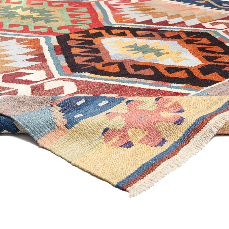 New Turkish Handwoven Kilim Rug - 6' 7" x 10' 3" (79" x 123") - K0089886