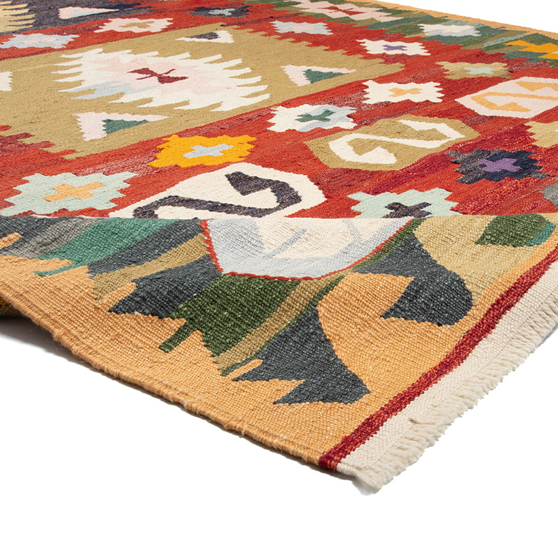 New Turkish Handwoven Kilim Rug - 7' 2" x 10' 9" (86" x 129") - K0089887