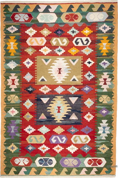 Yeni Kök Boya El Dokuma Kilim - 218 cm x 328 cm