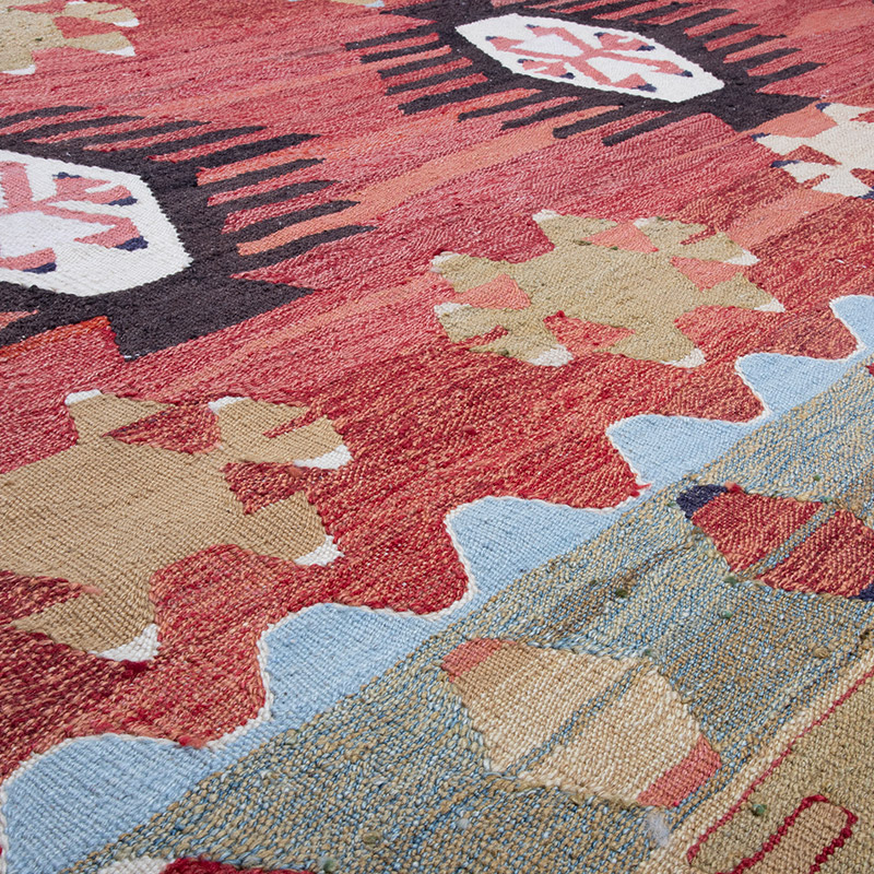 New Turkish Handwoven Kilim Rug - 8' 6" x 11' 7" (102" x 139") - K0089888