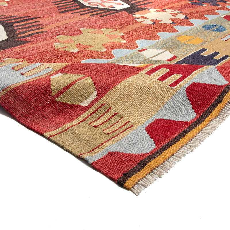 New Turkish Handwoven Kilim Rug - 8' 6" x 11' 7" (102" x 139") - K0089888