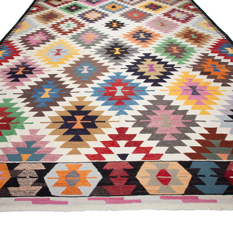 New Turkish Handwoven Kilim Rug - 8' 6" x 12' 5" (102" x 149") - K0089890