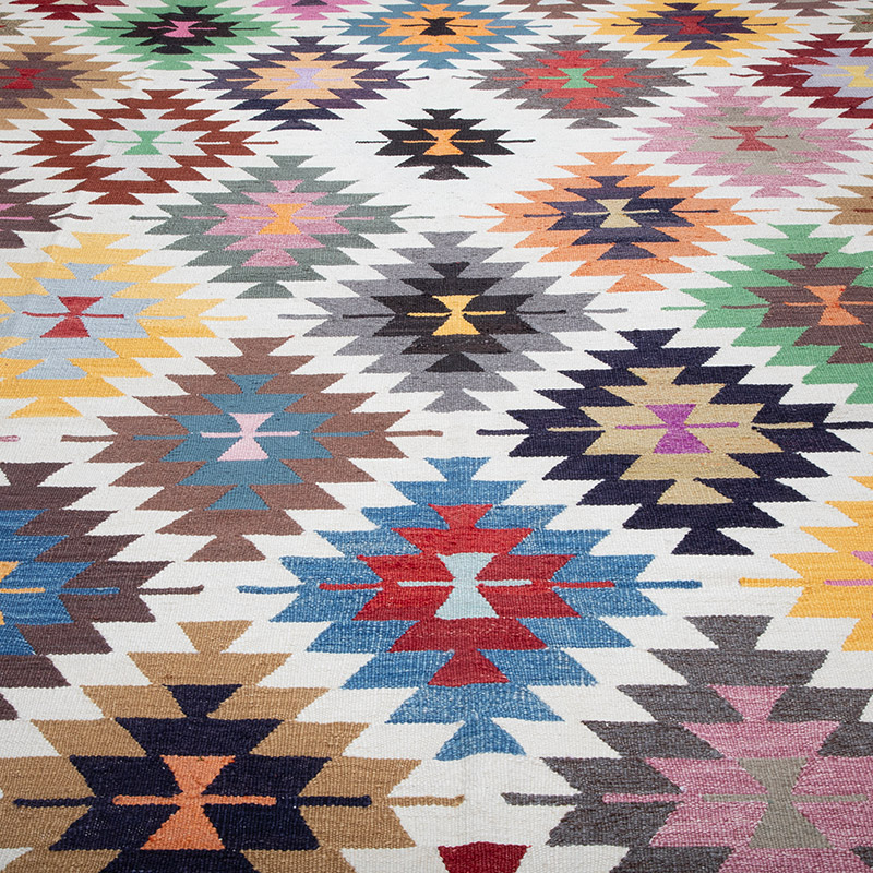 New Turkish Handwoven Kilim Rug - 8' 6" x 12' 5" (102" x 149") - K0089890