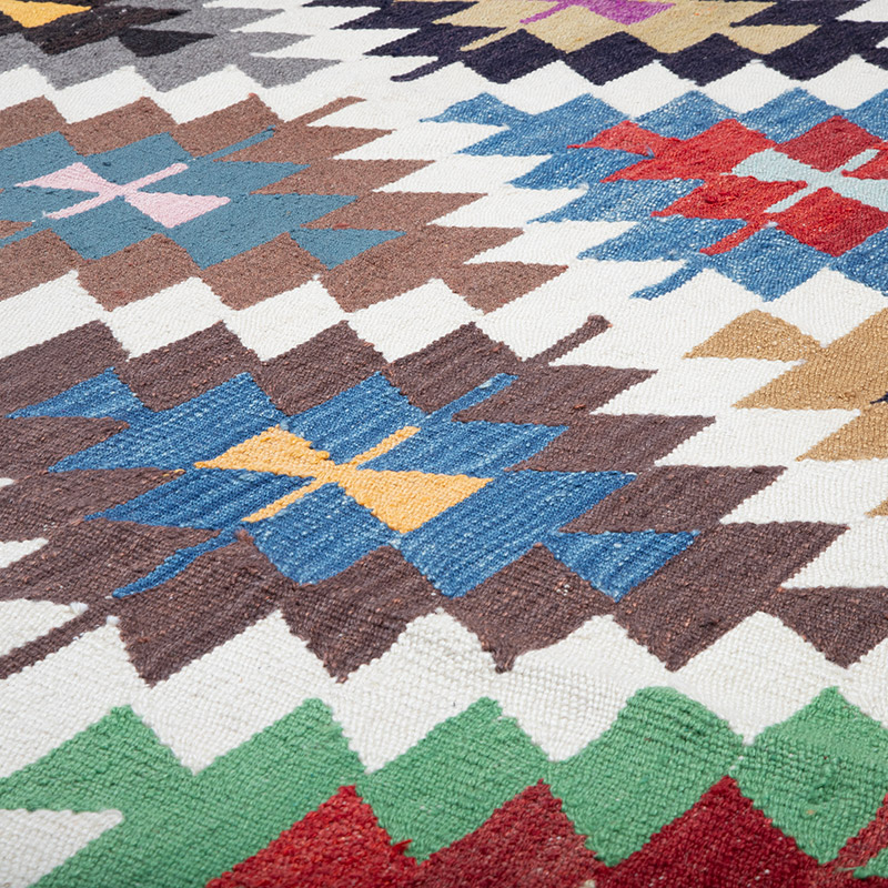 New Turkish Handwoven Kilim Rug - 8' 6" x 12' 5" (102" x 149") - K0089890