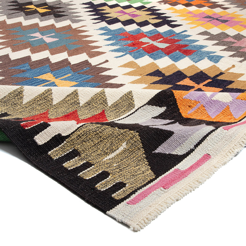 New Turkish Handwoven Kilim Rug - 8' 6" x 12' 5" (102" x 149") - K0089890