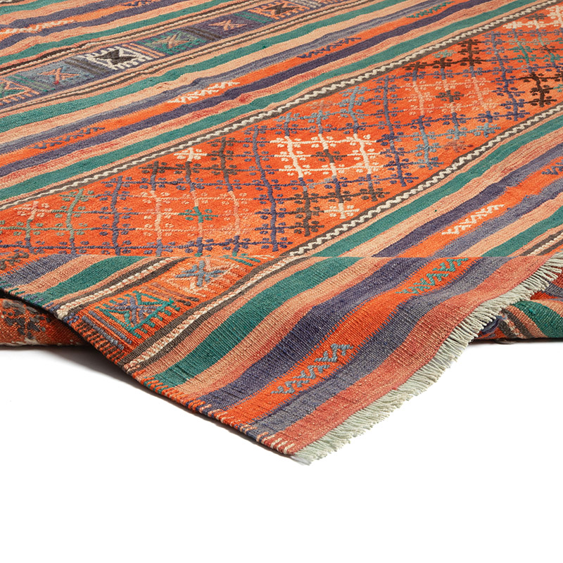 Vintage Manisa Kilim Rug - 5' 8" x 8' 10" (68" x 106") - K0089900