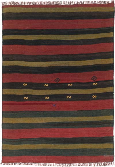 Vintage Anatolian Kilim Rug - 3' 4" x 4' 10" (40" x 58")