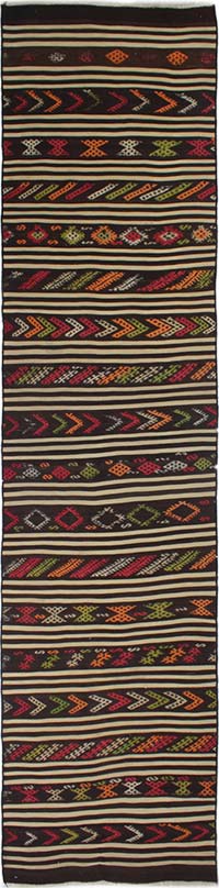Corredor Vintage Anatolian Kilim - 78 cm x 337 cm