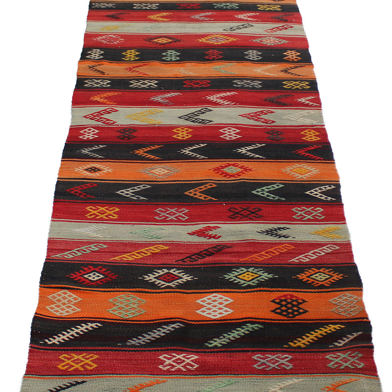 Corredor Vintage Anatolian Kilim - 73 cm x 255 cm - K0089909