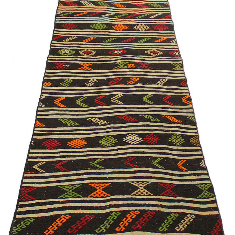 Corredor Vintage Anatolian Kilim - 86 cm x 312 cm - K0089911