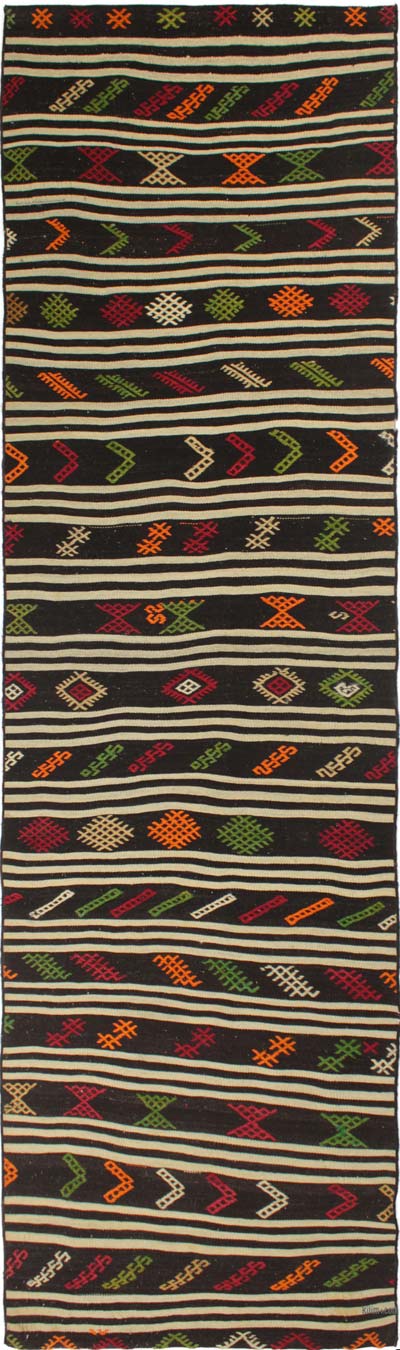 Vintage Anadolu Kilim Yolluk - 86 cm x 312 cm