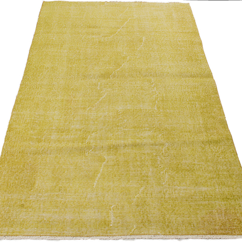 Over-dyed Vintage Hand-Knotted Turkish Rug - 3' 11" x 6' 4" (47" x 76") - K0089913