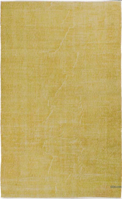 Boyalı El Dokuma Vintage Halı - 120 cm x 194 cm