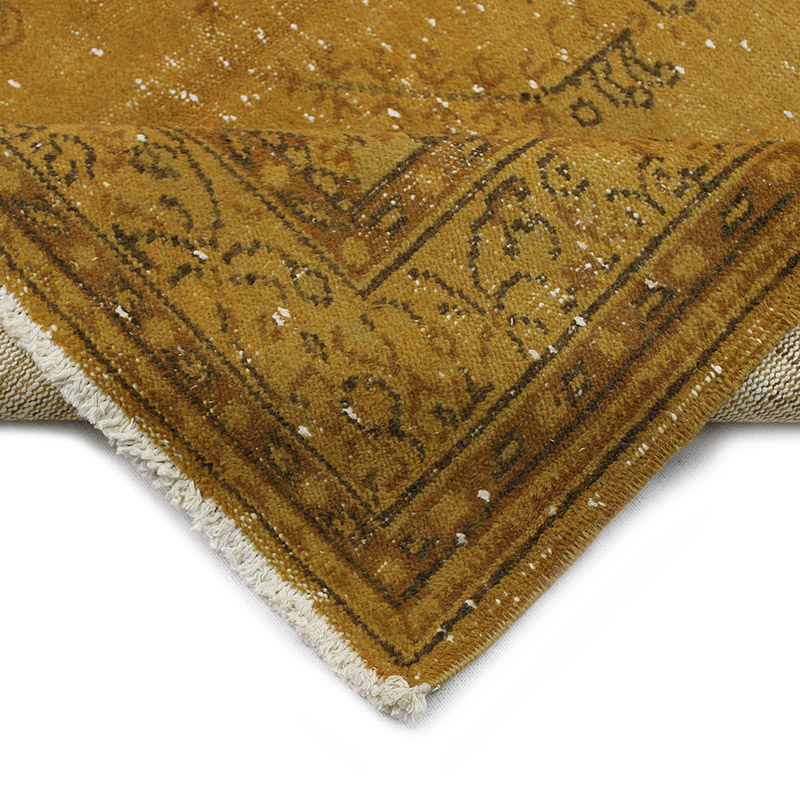 Over-dyed Vintage Hand-Knotted Turkish Rug - 5' 1" x 8' 6" (61" x 102") - K0089914