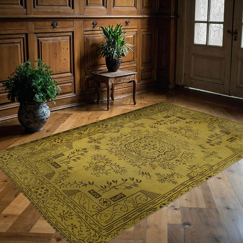 Boyalı El Dokuma Vintage Halı - 169 cm x 267 cm - K0089915
