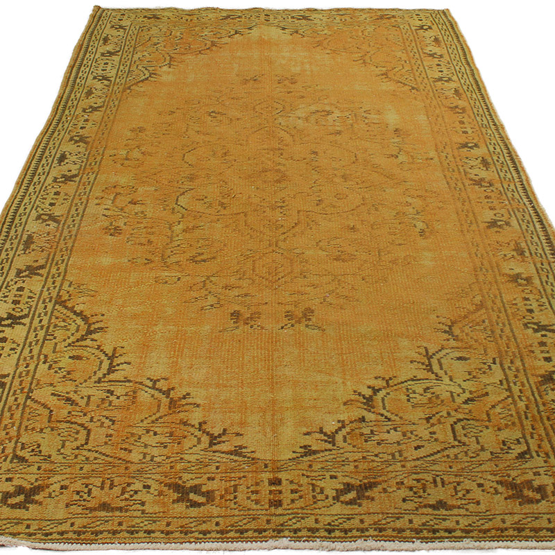 Boyalı El Dokuma Vintage Halı - 157 cm x 268 cm - K0089918