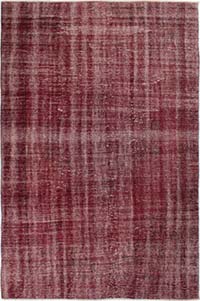 Boyalı El Dokuma Vintage Halı - 171 cm x 260 cm