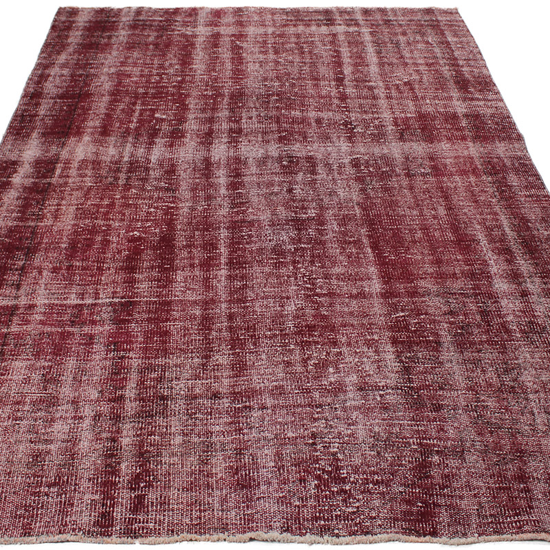 Over-dyed Vintage Hand-Knotted Turkish Rug - 5' 7" x 8' 6" (67" x 102") - K0089919