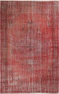 Alfombra Turca Vintage Sobre-teñida - 187 cm x 300 cm