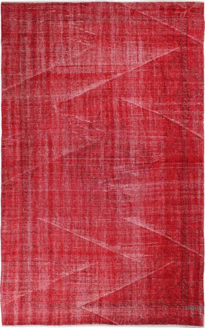 Boyalı El Dokuma Vintage Halı - 171 cm x 277 cm