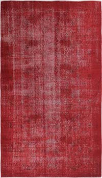 Boyalı El Dokuma Vintage Halı - 142 cm x 250 cm