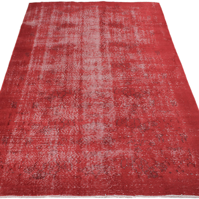 Alfombra Turca Vintage Sobre-teñida - 142 cm x 250 cm - K0089925
