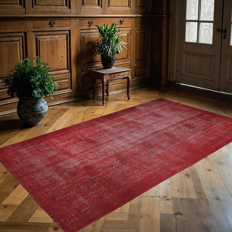 Alfombra Turca Vintage Sobre-teñida - 142 cm x 250 cm - K0089925