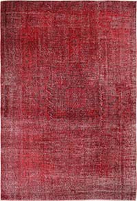 Alfombra Turca Vintage Sobre-teñida - 194 cm x 290 cm
