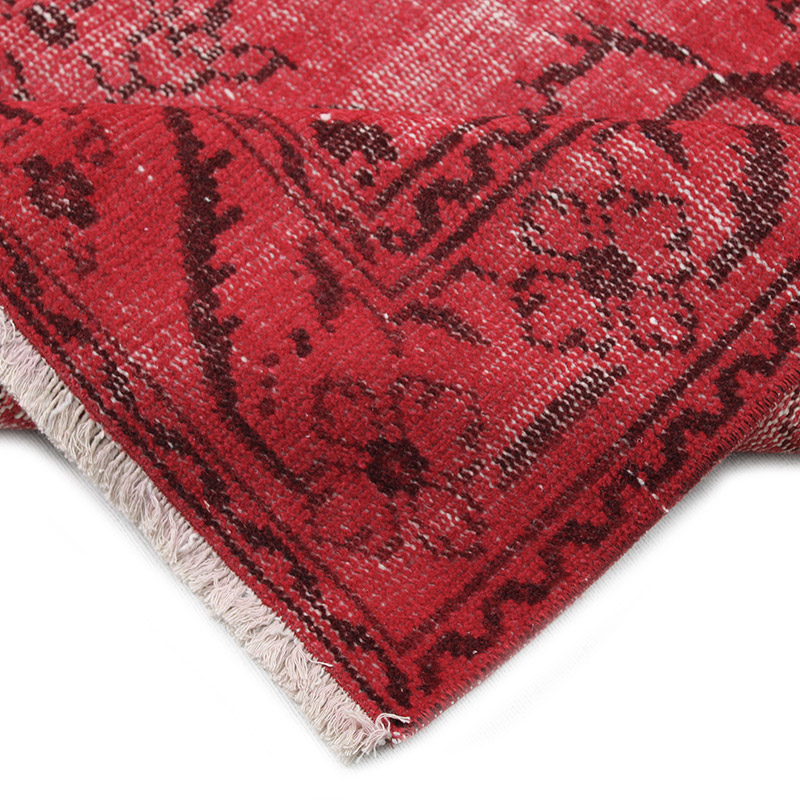 Over-dyed Vintage Hand-Knotted Turkish Rug - 5' 3" x 9'  (63" x 108") - K0089929