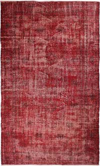Boyalı El Dokuma Vintage Halı - 173 cm x 285 cm