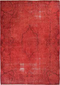 Alfombra Turca Vintage Sobre-teñida - 217 cm x 313 cm