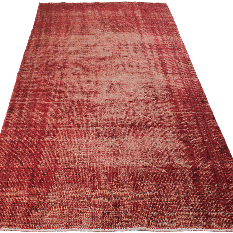 Alfombra Turca Vintage Sobre-teñida - 137 cm x 284 cm - K0089933
