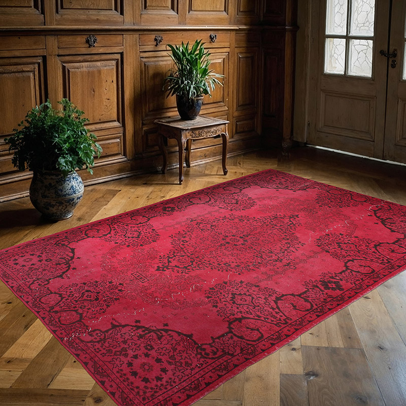 Boyalı El Dokuma Vintage Halı - 180 cm x 268 cm - K0089934