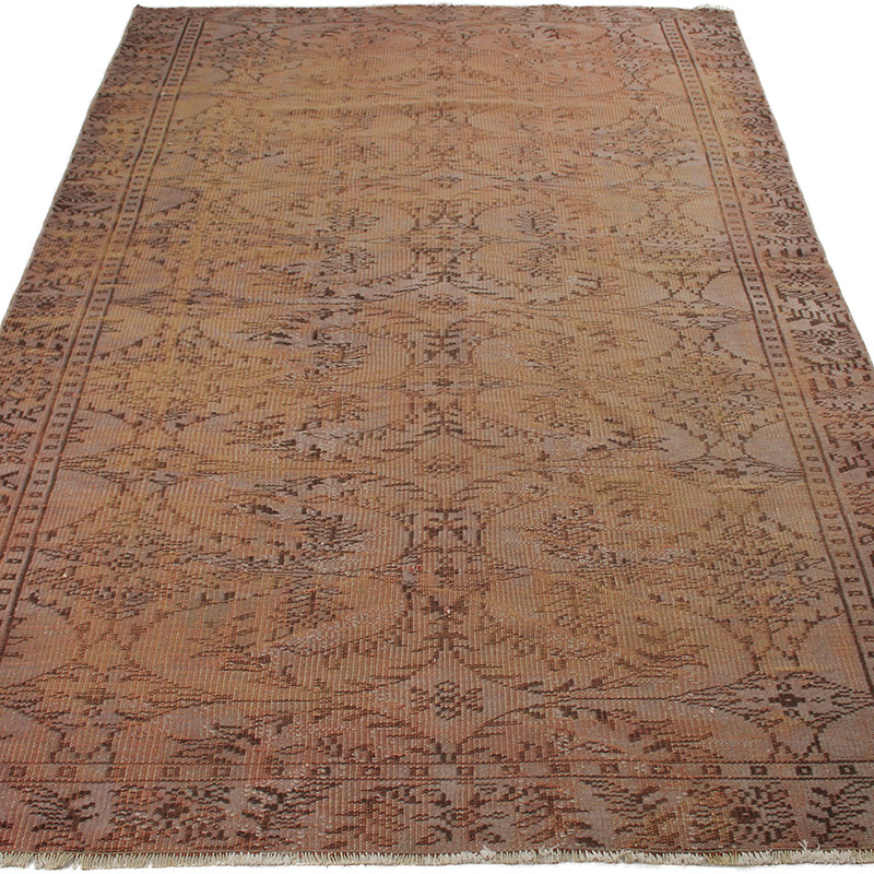 Boyalı El Dokuma Vintage Halı - 163 cm x 273 cm - K0089936