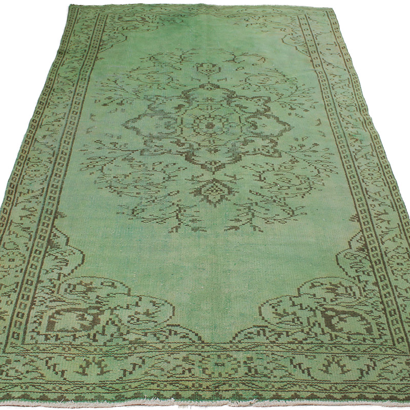 Alfombra Turca Vintage Sobre-teñida - 148 cm x 261 cm - K0089937