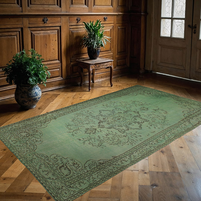 Alfombra Turca Vintage Sobre-teñida - 148 cm x 261 cm - K0089937