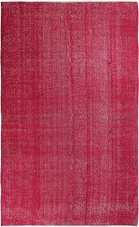 Over-dyed Vintage Hand-Knotted Turkish Rug - 5' 1" x 8' 4" (61" x 100")