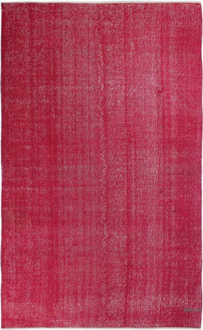 Boyalı El Dokuma Vintage Halı - 155 cm x 255 cm