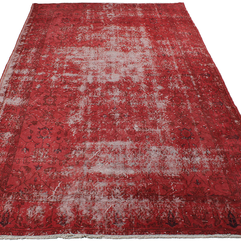 Boyalı El Dokuma Vintage Halı - 170 cm x 290 cm - K0089939