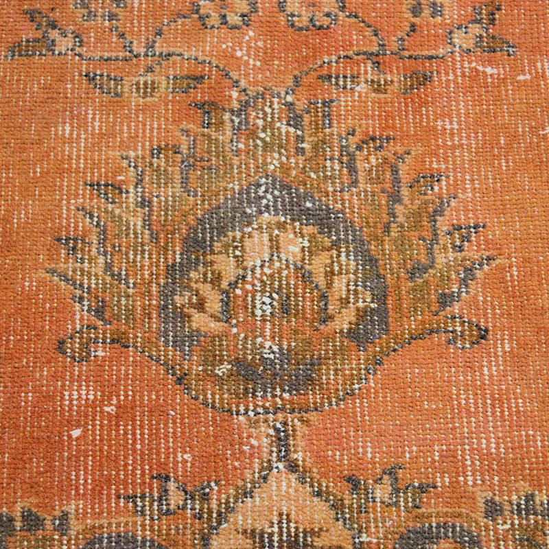 Over-dyed Vintage Hand-Knotted Turkish Rug - 5' 7" x 8' 6" (67" x 102") - K0089941